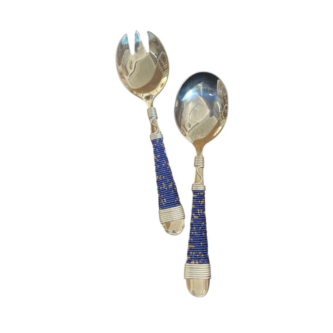 Beaded Salad Spoons