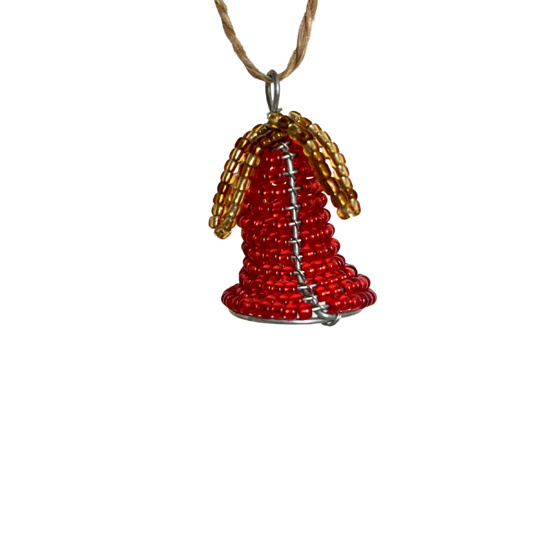 Beaded Bell Tree Ornament