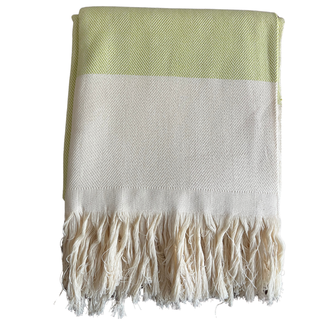 Herringbone Cotton Throw Blankets