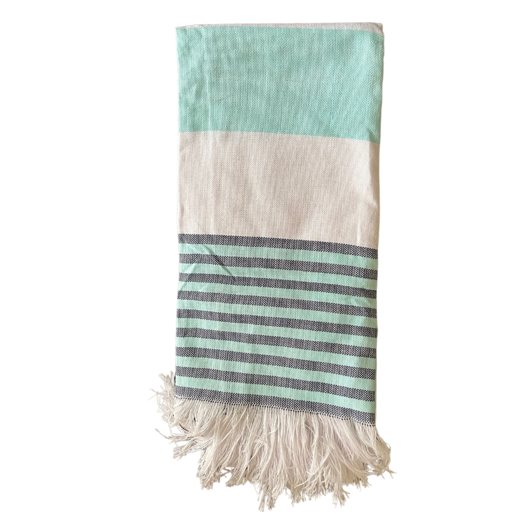 Bright Cotton Beach Throw Blankets