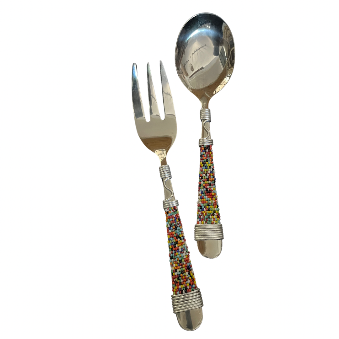 Beaded Serving Spoons