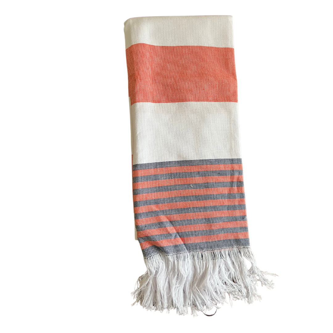 Bright Cotton Beach Throw Blankets