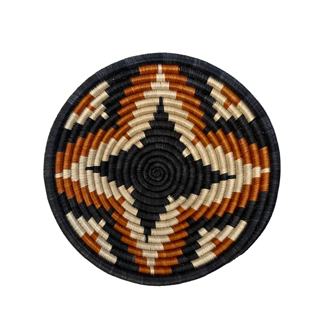 Black & Orange Ornamental Basket