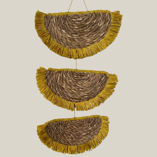 Ornamental raffia pendant