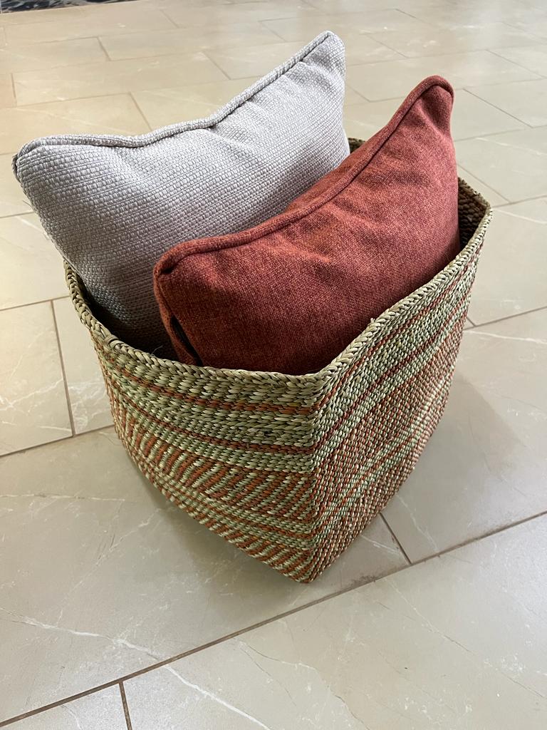 Iringa Basket - Orange interweave