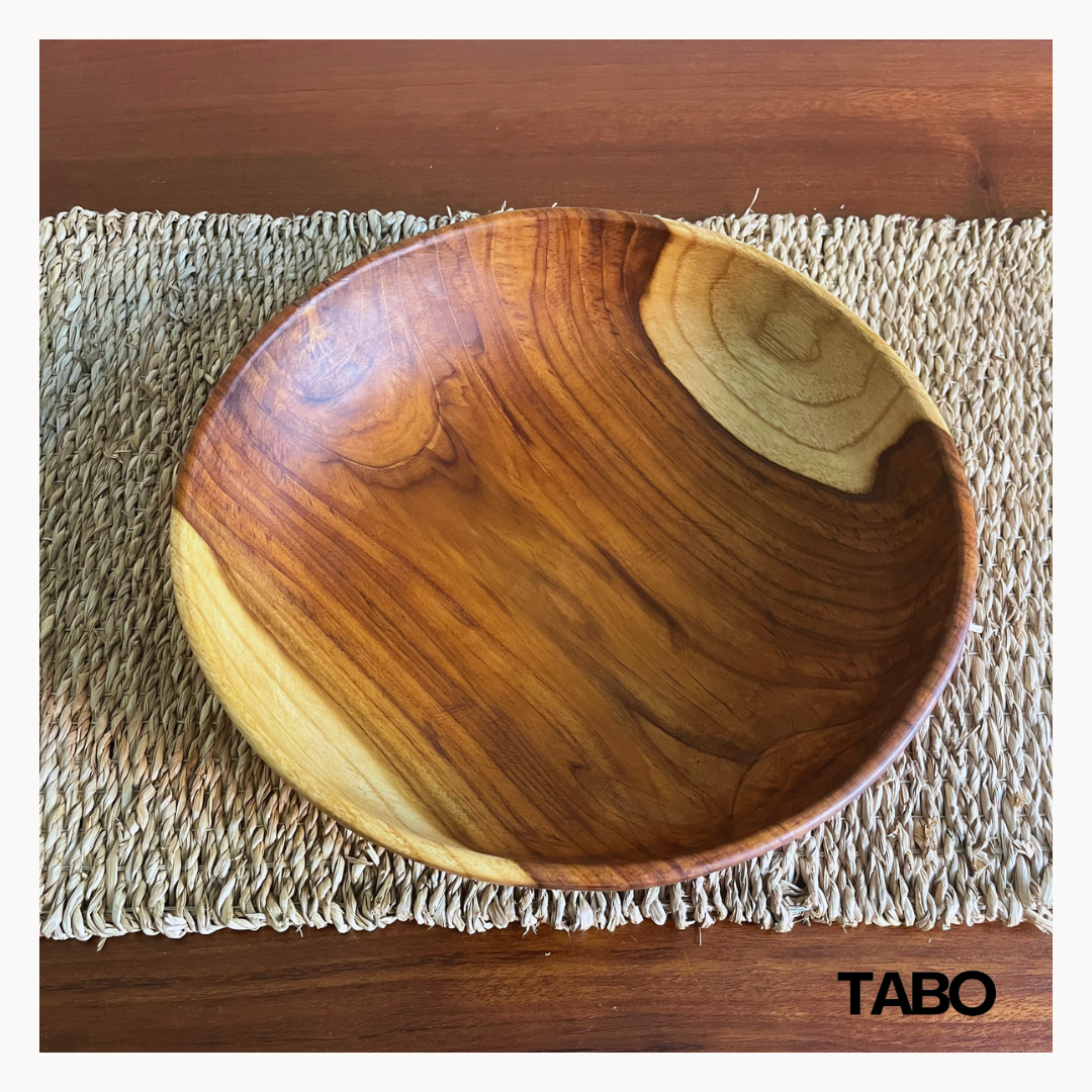 Teak wood salad bowl