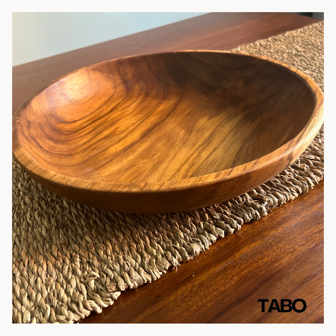 Teak wood salad bowl