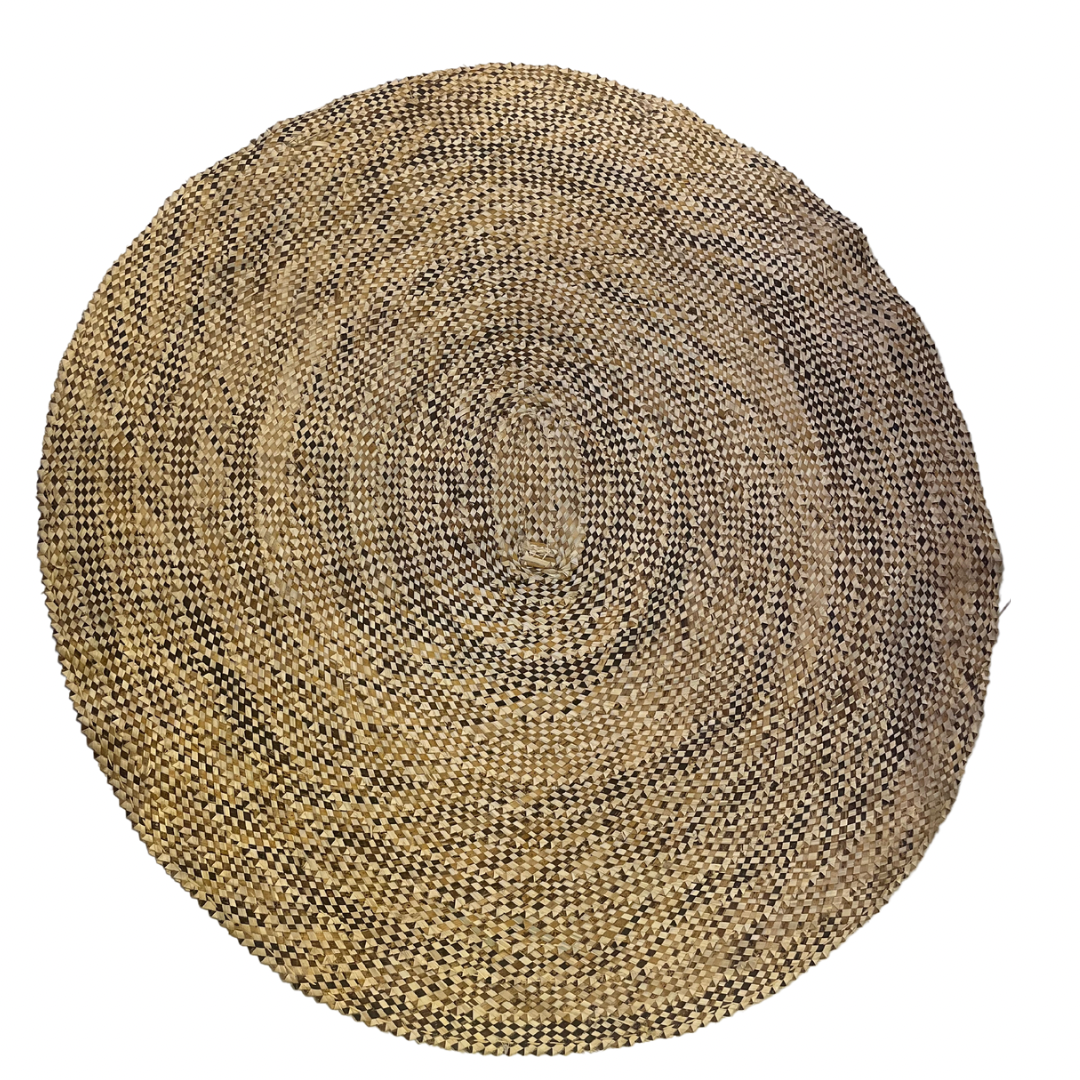 Circular woven mat
