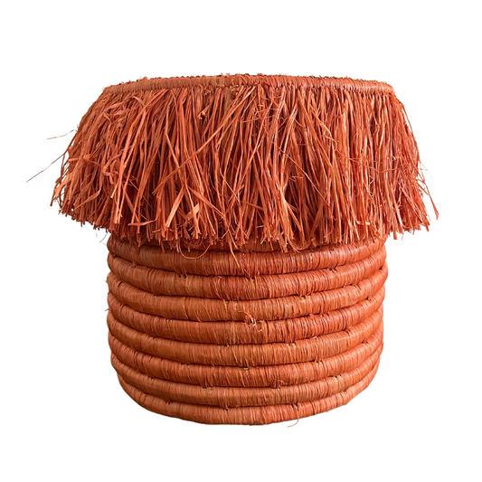 Rafia Fringe basket