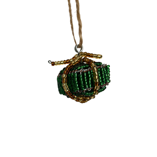 Beaded Present Tree Ornament