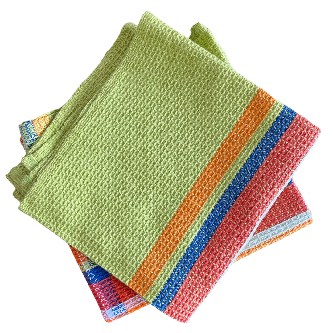 Waffled Cotton Tea Towels