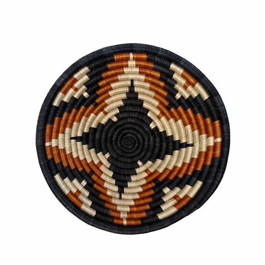 Black & Orange Ornamental Basket