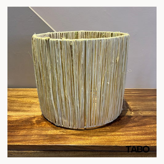 Circular Raffia lampshade