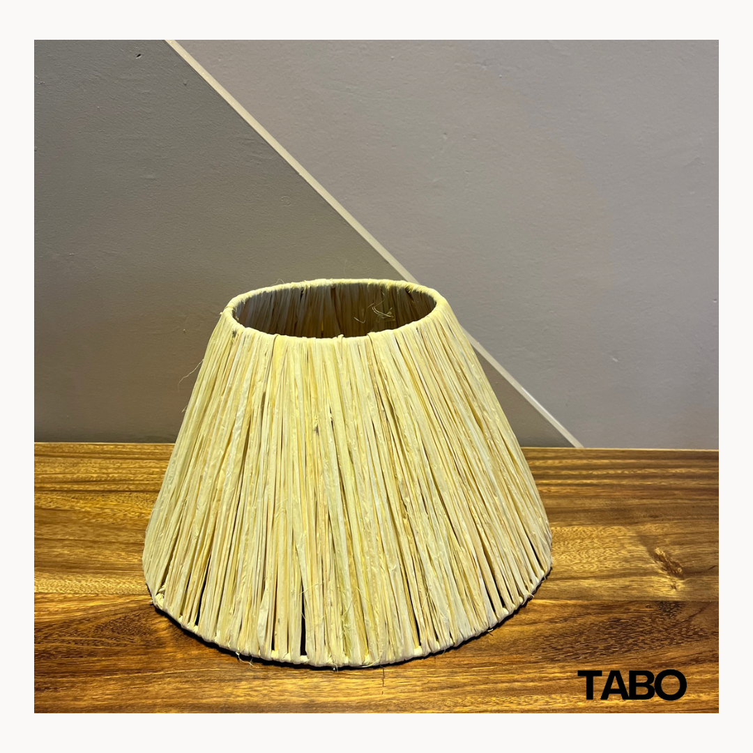 Triangular Raffia Lampshade